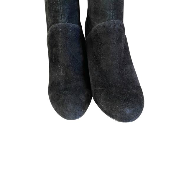 Cole Haan Spike Heel Knee High Sock Boots Sz 7.5 Black Stretch Suede Nike Air - Picture 10 of 12